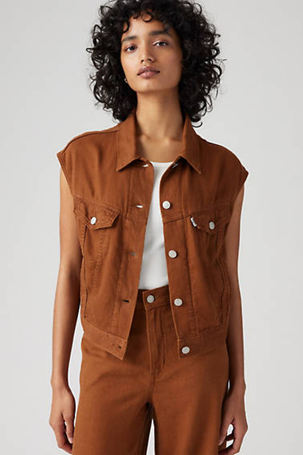 Levi's Shrunken 90's Vest - Women's - L - Brown