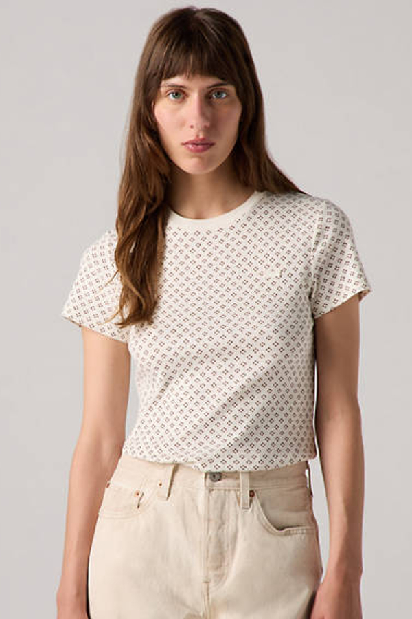 Levi's Essential Housemark Tee - Women's - L - Brown