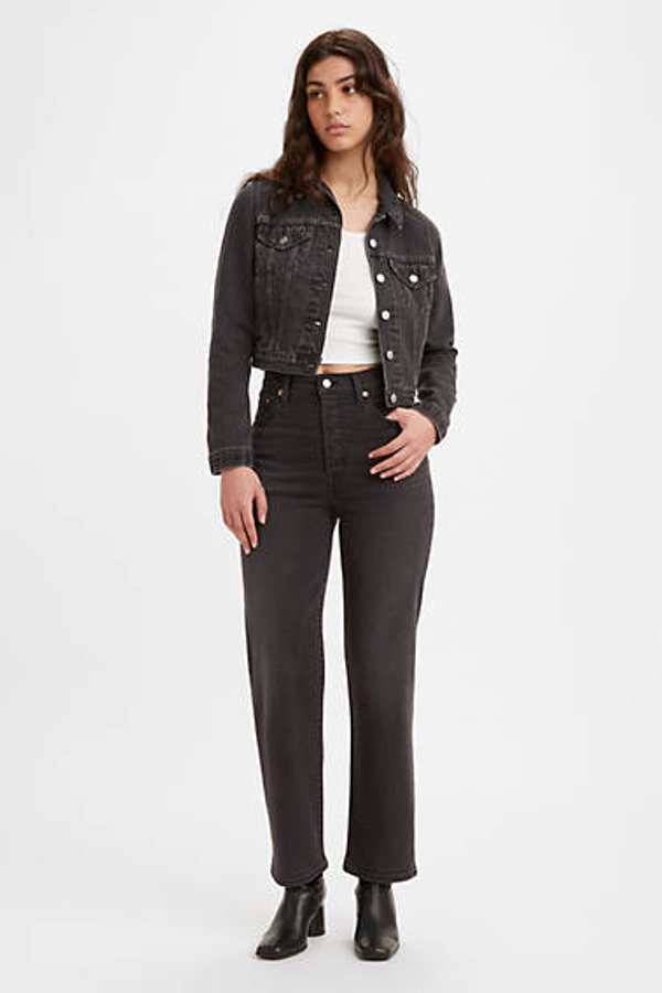 Levi's Ribcage Straight Ankle Jeans - Women's - 24X27 - Black