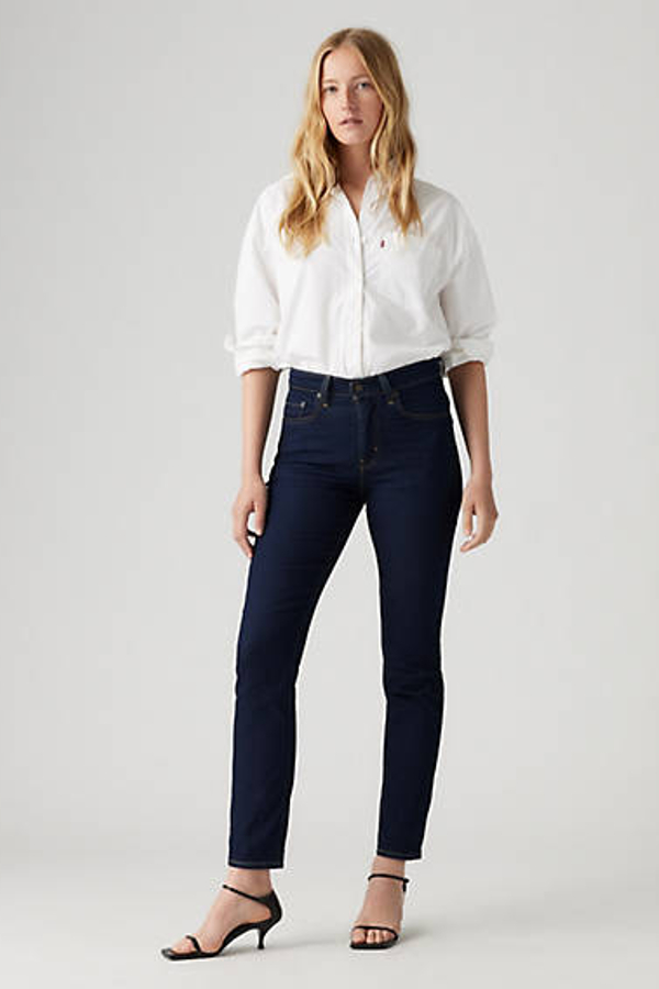 Levi's 724 High Rise Straight Jeans - Women's - 33X32 - Blue