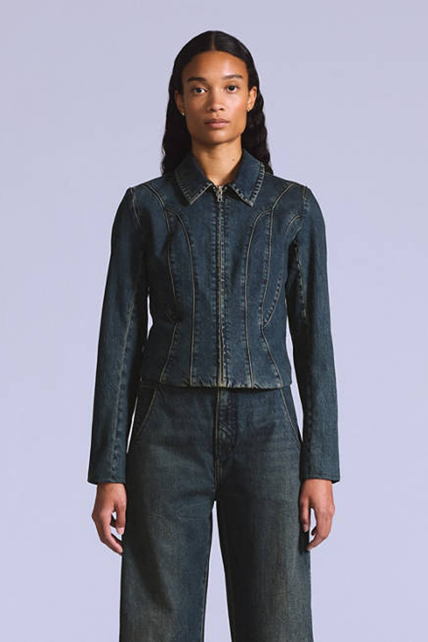 Levi's Blue Tab Moto Jacket In Blue