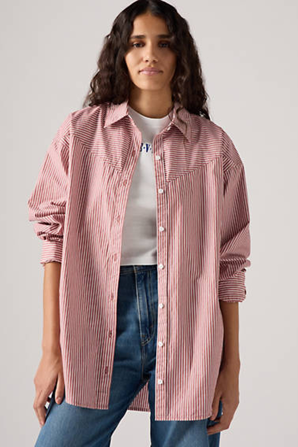 Levi's Pieced Lola Shirt - Women's - 2XS - Red