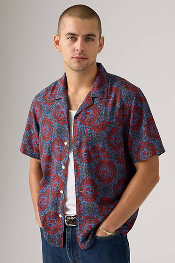 Levi's Short Sleeve Sunset Standard Camp Shirt In Multi