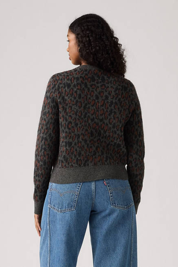 Levi's Tara Wooly Cardigan In Animal Print