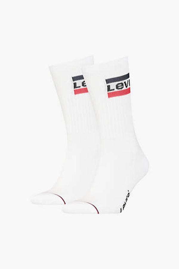 Levi's Regular Cut Socks 2 Pack - Men's - 35 - White