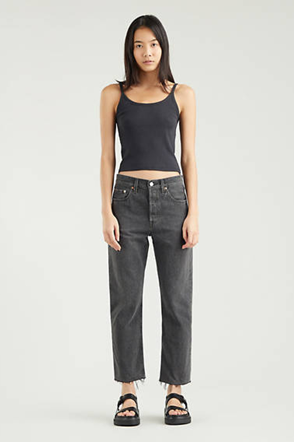 Levi's 501 Crop Jeans - Women's - 25X28 - Black