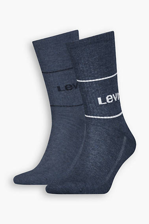 Levi's Short Cut Sports Socks 2 Pack - Men's - 35 - Blue