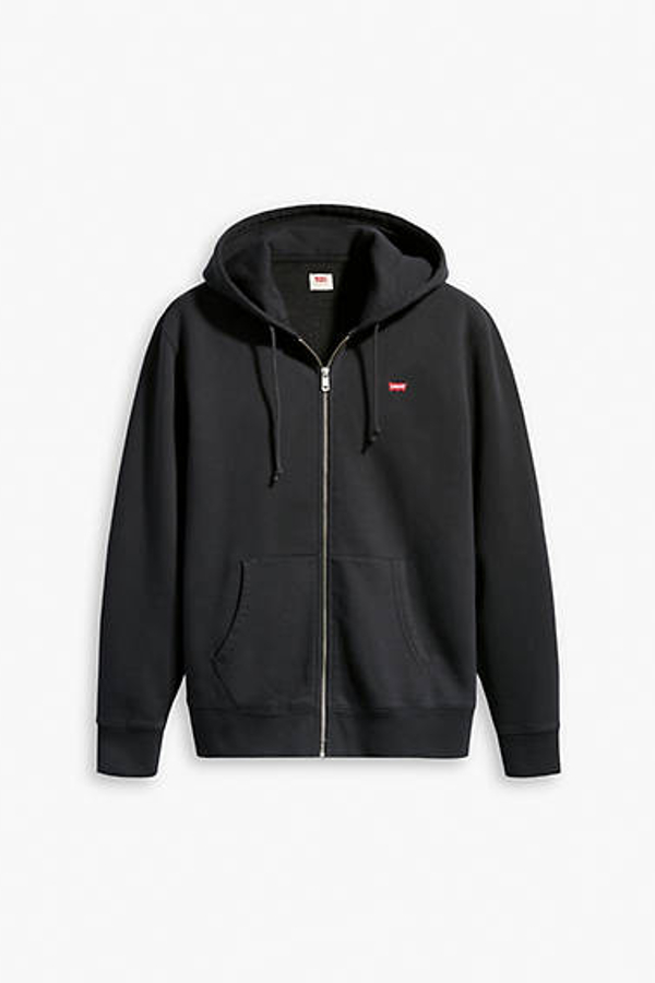 Levi's Zip Up Hoodie - Men's - S - Black