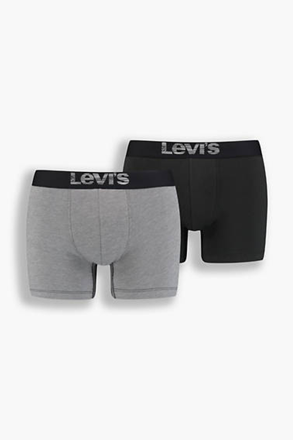 Levi's Basic Boxer Brief 2 Pack In Black