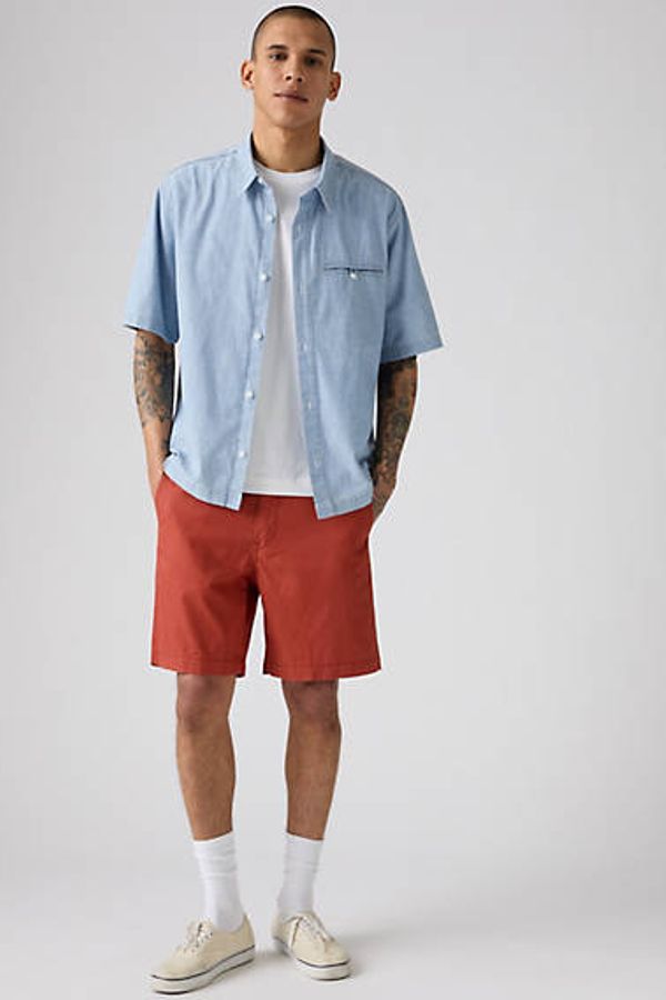 Levi's Xx Chino Authentic Relaxed Shorts In Red