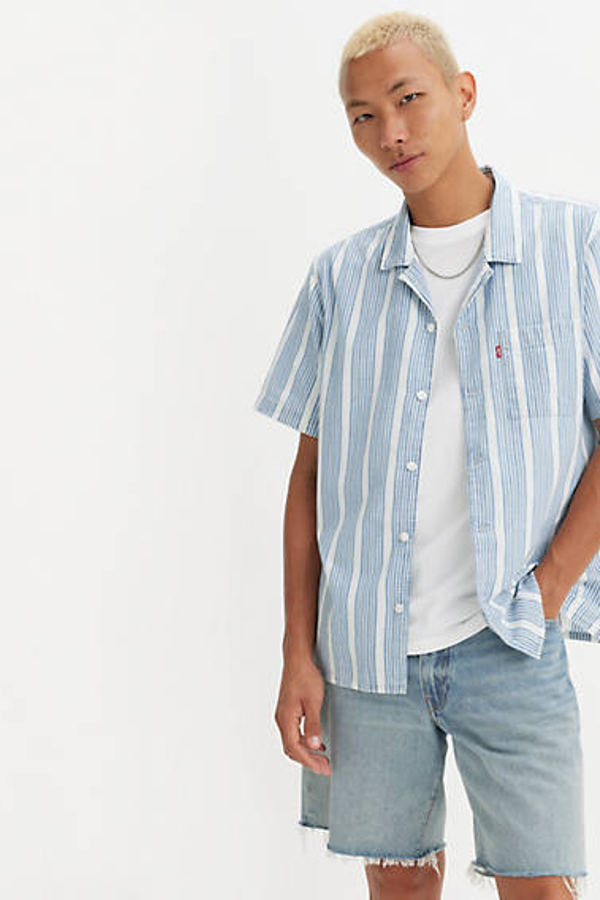 Levi's Sunset Camp Shirt - Men's - XL - Blue