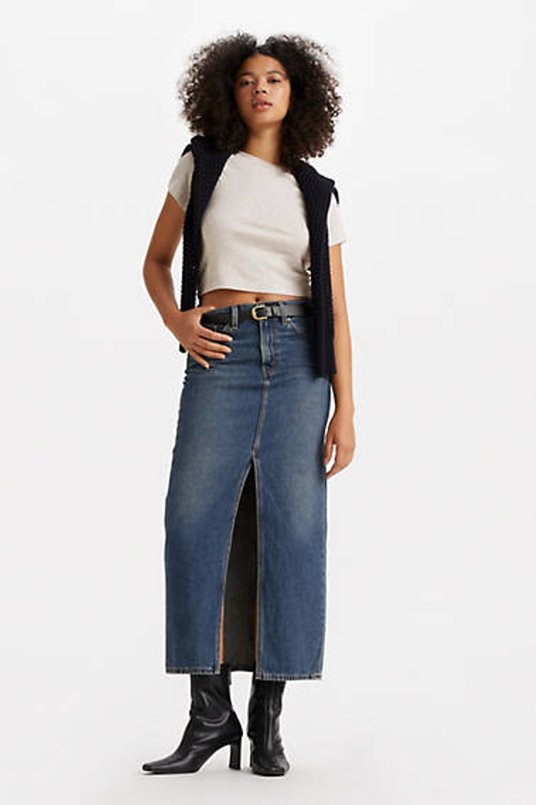 Levi's Ankle Column Skirt - Women's - 25 - Blue