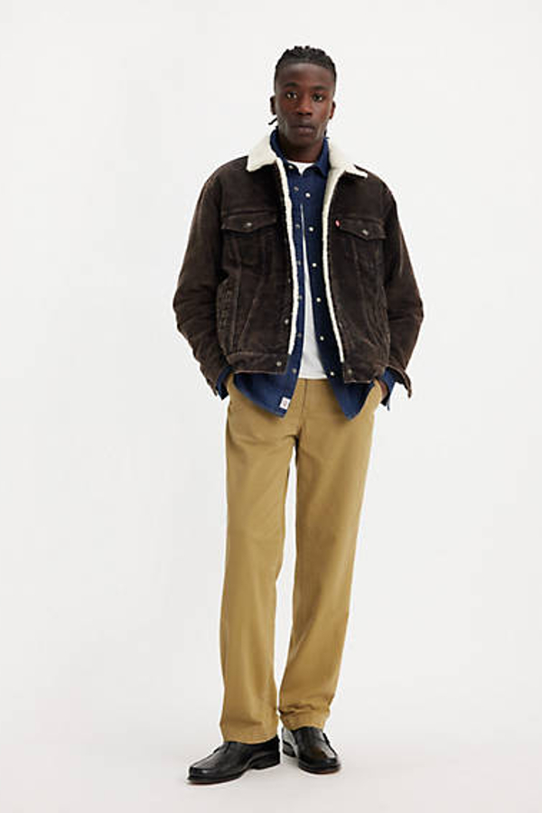 Levi's XX Chino Authentic Relaxed Pants - Men's - 34X30 - Beige / British Khaki Soft Garment Dye