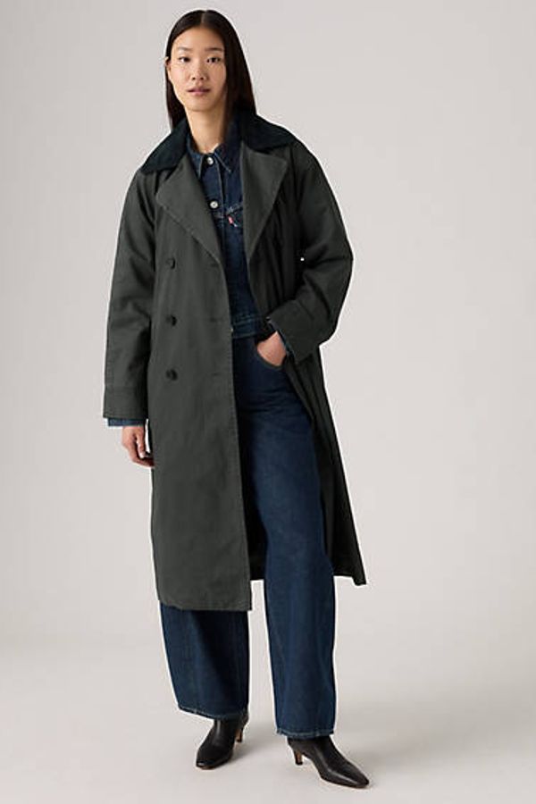 Levi's Bree Barn Trench Coat In Green