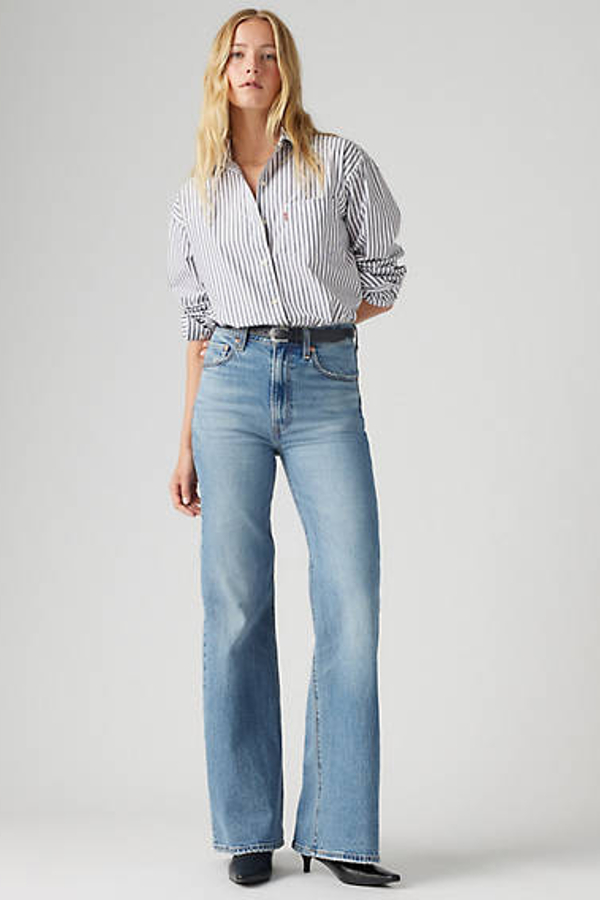 Levi's Ribcage Bell Jeans - Women's - 33X32 - Blue