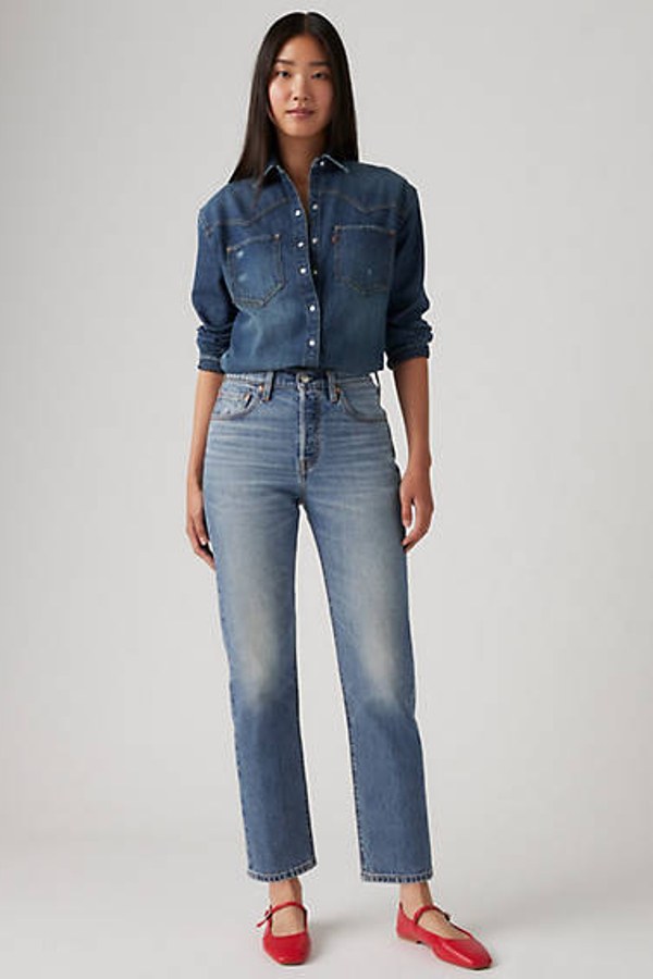 Levi's 501 Crop Jeans - Women's - 28X26 - Blue