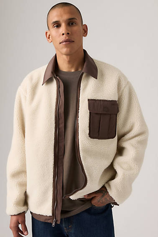 Levi's Joonie Sherpa Jacket In Neutral