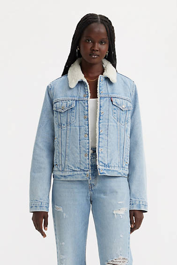 Levi's Original Sherpa Trucker Jacket - Women's - M - Blue