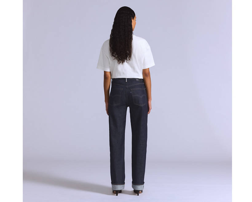 Levi's Blue Tab Boyfriend Jeans In Blue
