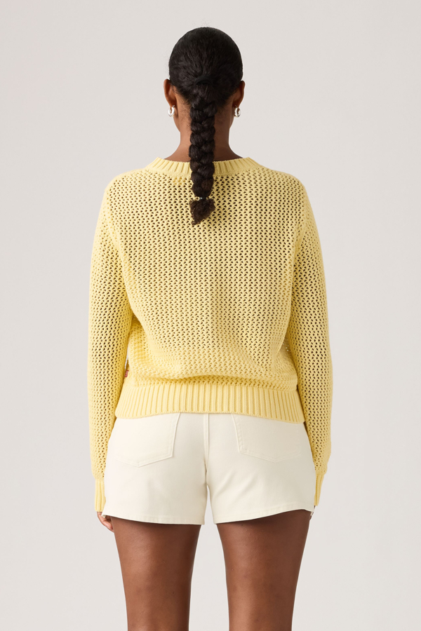 Levi's Gaelle Crochet Pullover In Yellow