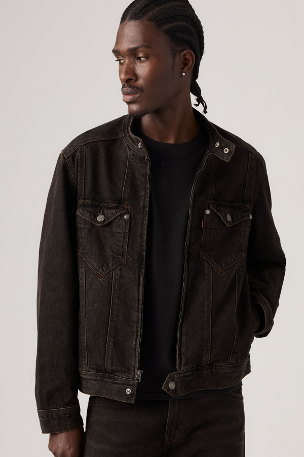 Levi's Twisted Moto-Jacke - Herren - Schwarz / Schwarz