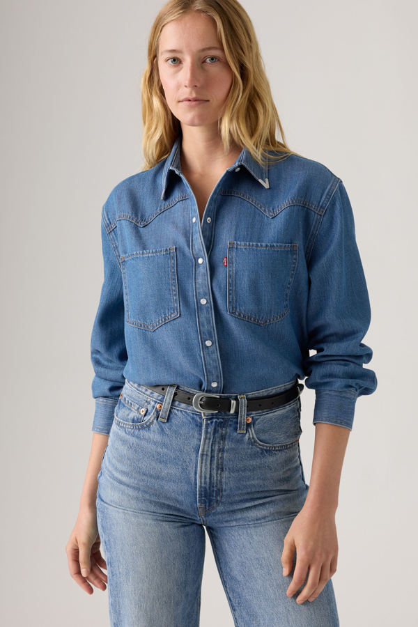 Levi's Teodora Western Shirt - Damen - Blau / Blau
