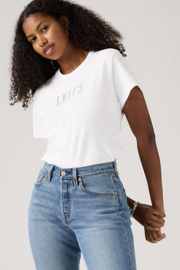Levi's Klassisches T-Shirt mit Grafik - Damen - Weiß / Weiß