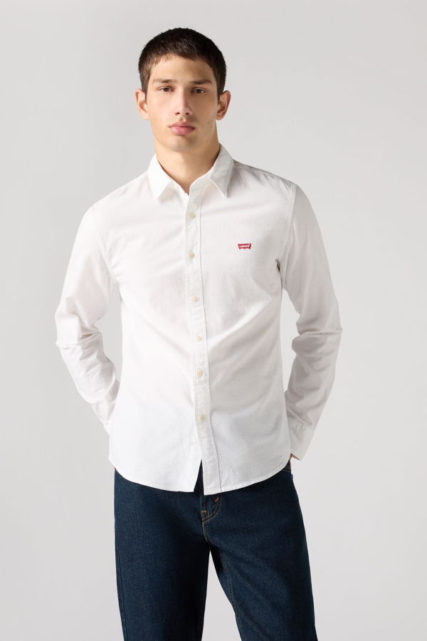 Levi's Battery Housemark Slim Fit Hemd - Herren - Weiß / Weiß