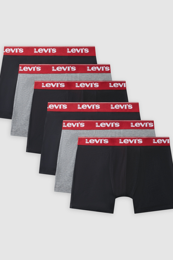 Levi's Boxer Shorts mit Logos - 6er-Pack - Herren - Mehrfarbig / Mehrfarbig