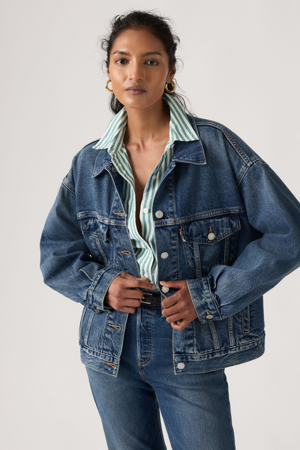 Levi's Trucker Jacke im 90er-Stil - Damen - Blau / Blau