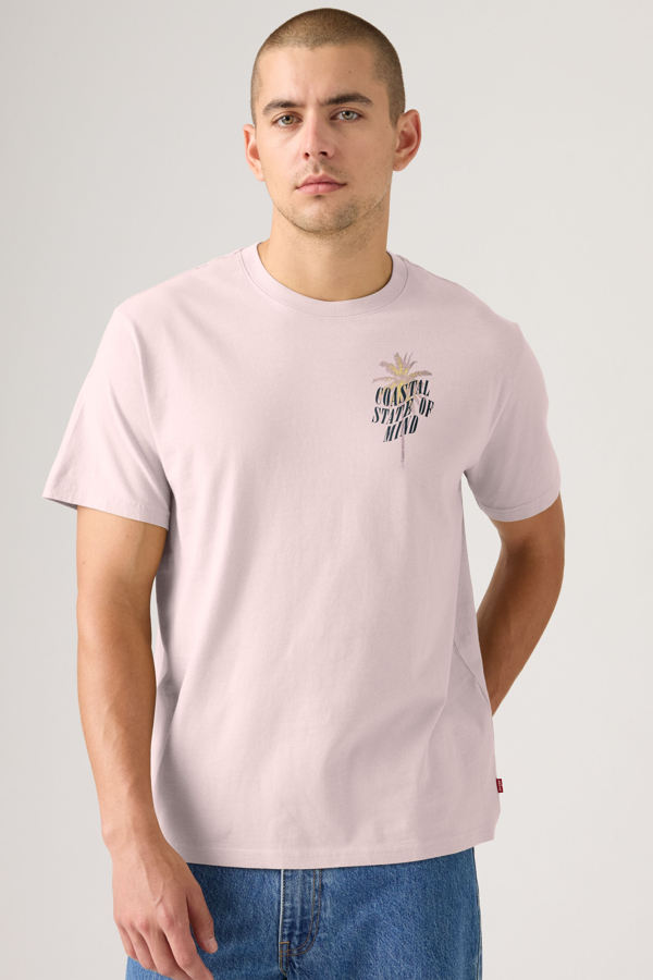 Levi's Relaxed Fit T-Shirt mit Grafik - Herren - Rosa / Rosa
