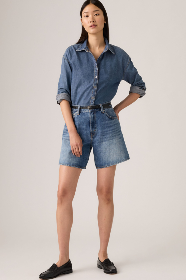Levi's High-Rise Baggy Shorts - Damen - Mittlere Waschung / Mittlere Waschung