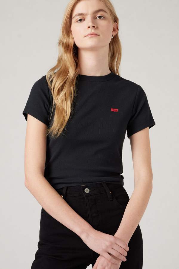 Levi's Essential Sporty T-Shirt - Damen - Schwarz / Schwarz