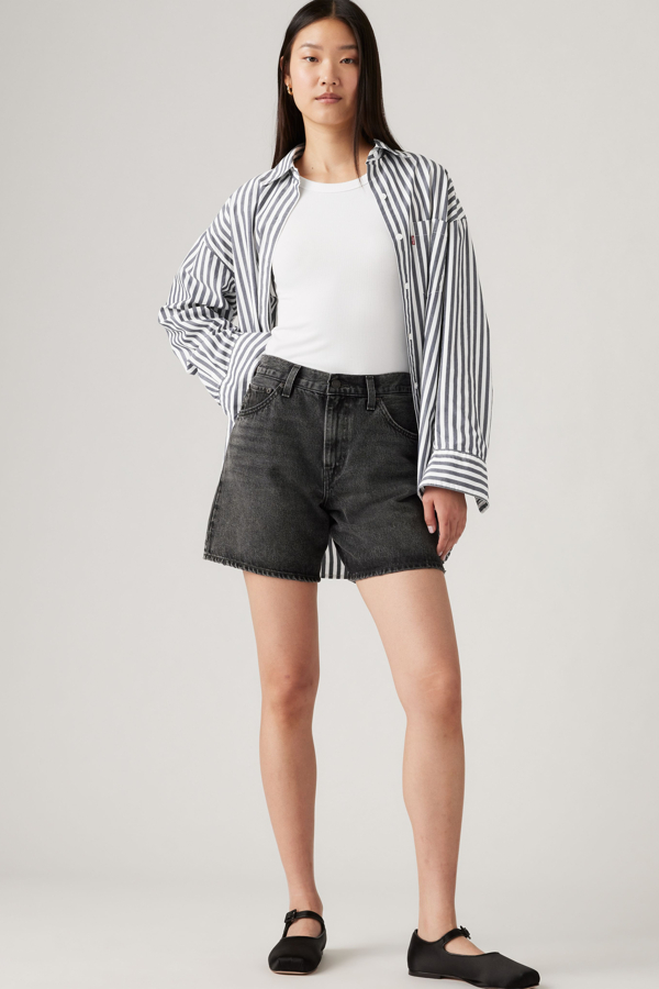 Levi's High Rise Baggy Shorts - Damen - Schwarz / Schwarz
