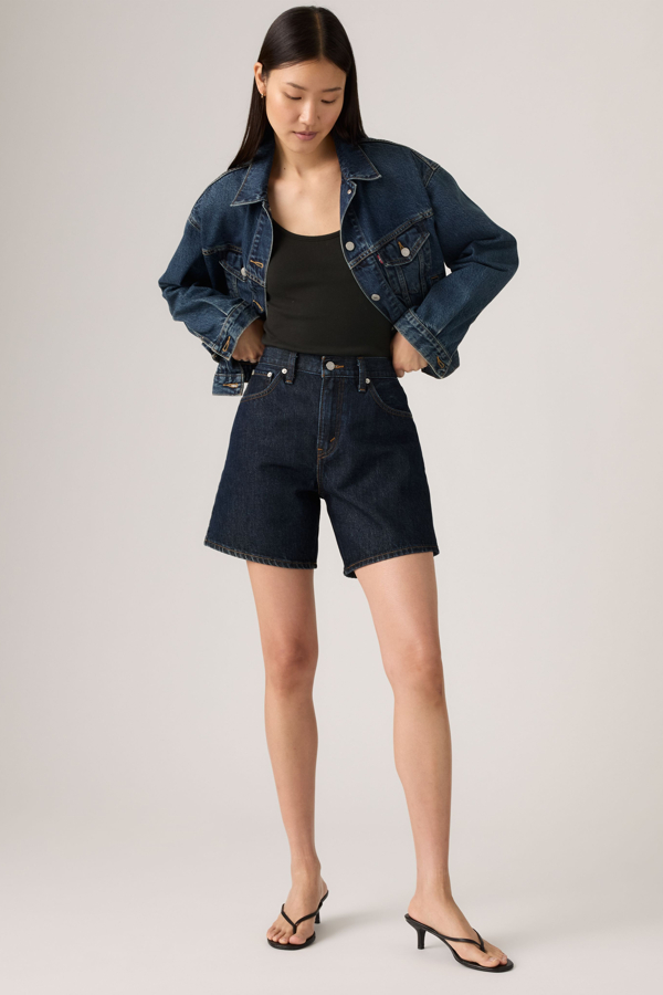 Levi's High Rise Baggy Shorts - Damen - Dunkle Waschung / Dunkle Waschung