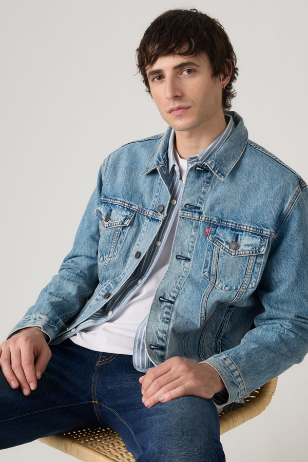 Levi's Trucker Jacke - Herren - Mittlere Waschung / Mittlere Waschung