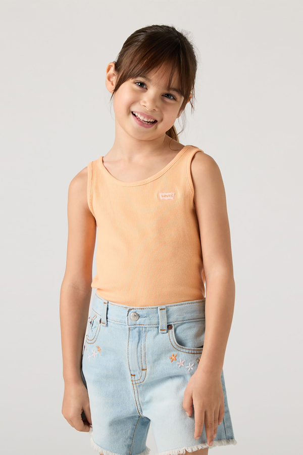 Levi's Kids Meet and Greet Ribbed Tank Top - Damen - Orange / Orange