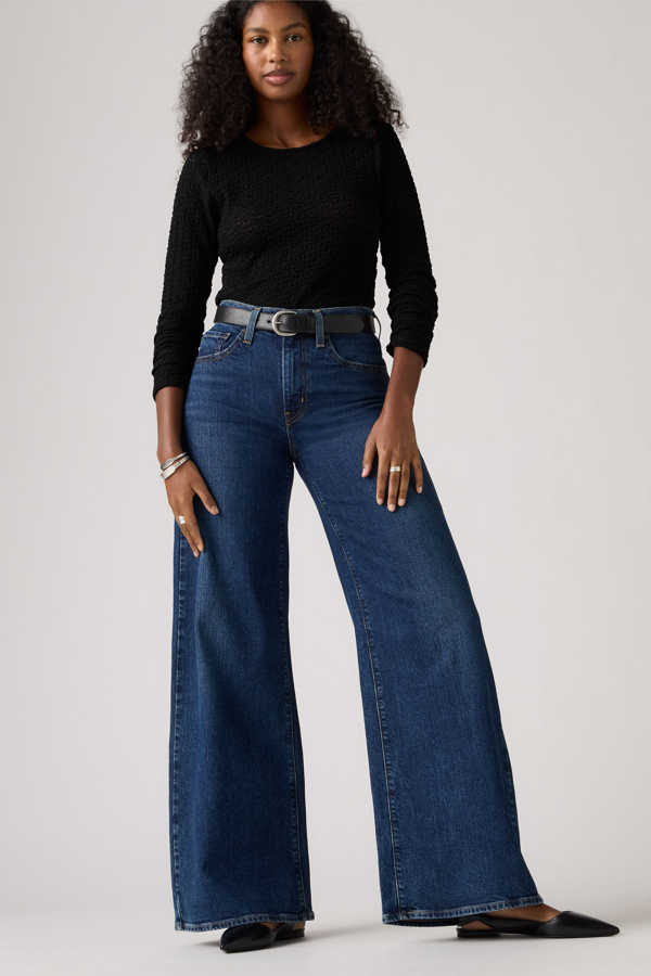 Levi's 728 High Rise Wide Leg Jeans - Damen - Dunkle Waschung / Dunkle Waschung