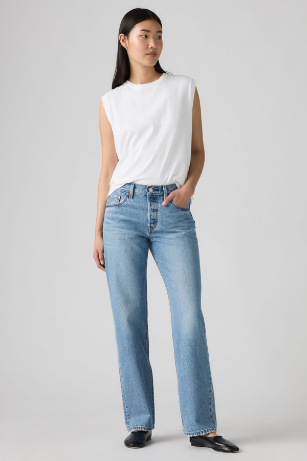 Levi's 501 90er Jeans - Damen - Mittlere Waschung / Mittlere Waschung