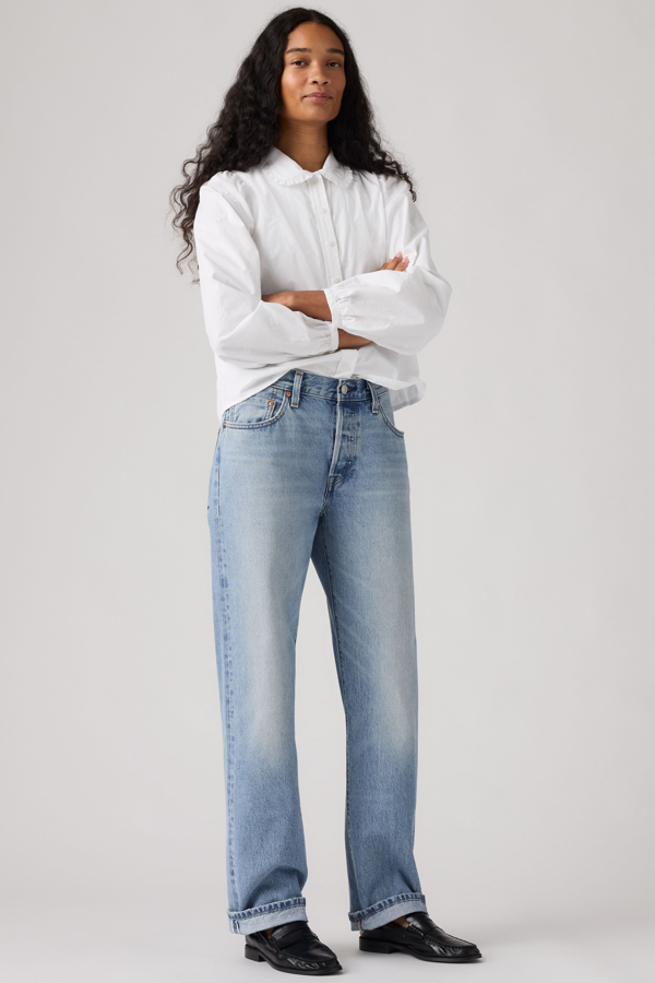 Levi's 501 '90s Selvedge Jeans - Damen - Mittlere Waschung / Mittlere Waschung