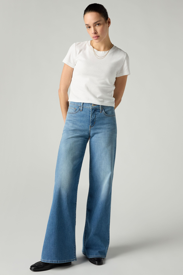 Levi's 318 Lightweight Shaping Wide Leg Jeans - Damen - Mittlere Waschung / Mittlere Waschung