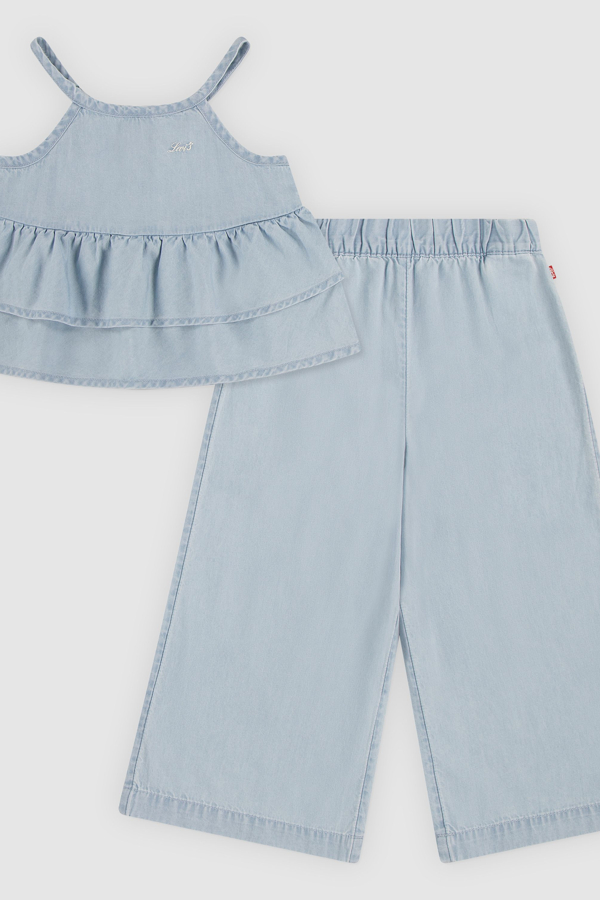 Levi's Baby Denim Tiered Tank and Pants 2-Piece Set - Damen - Blau / Blau