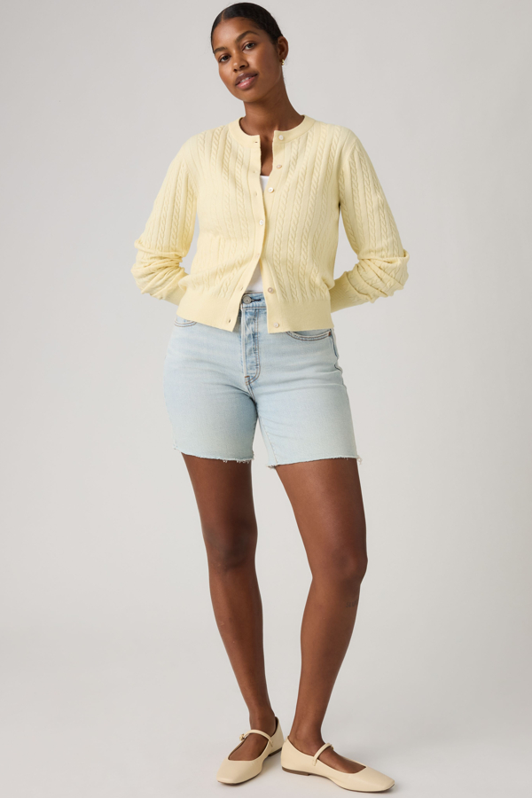 Levi's 501 Lightweight Shorts mit mittlerer Oberschenkellänge - Damen - Helle Waschung / Helle Waschung