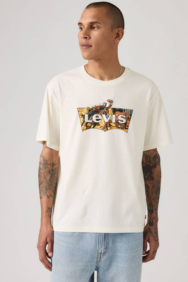 Levi's Relaxed Fit T-Shirt mit Grafik - Herren - Beige / Beige