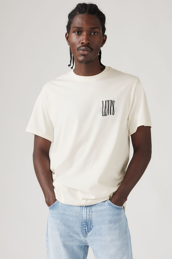 Levi's Relaxed Fit T-Shirt mit Grafik - Herren - Weiß / Weiß