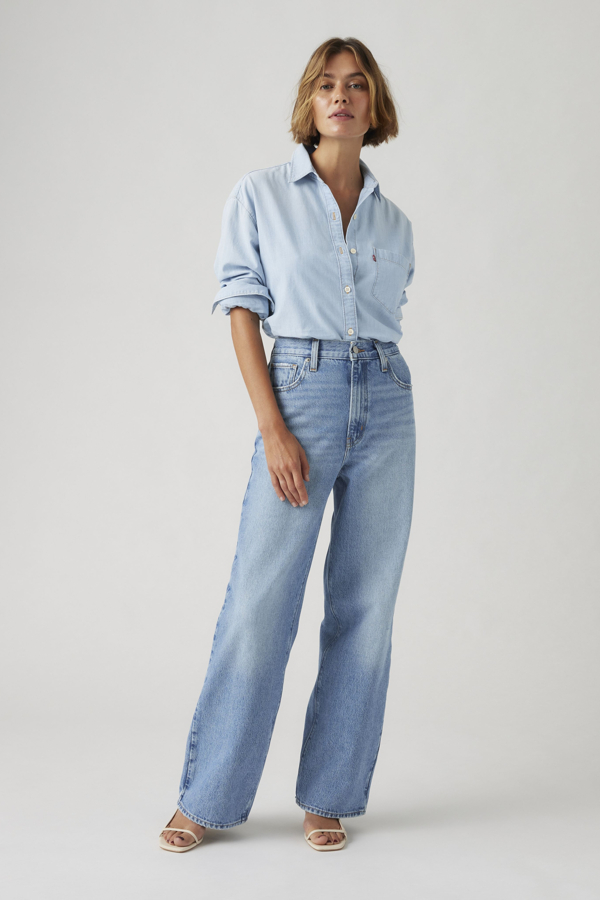 Levi's High-Waisted Straight Jeans - Damen - Mittlere Waschung / Mittlere Waschung
