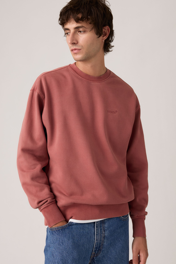 Levi's Authentic Sweatshirt mit Rundhalsausschnitt - Herren - Rot / Rot