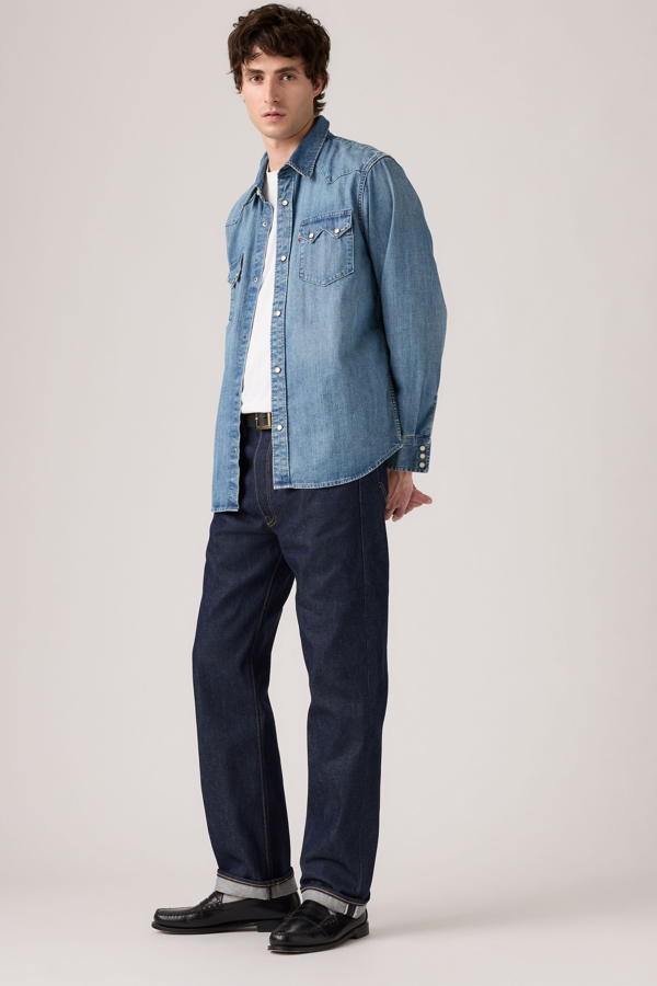 Levi's 501 Original Selvedge Jeans - Herren - Mittlere Waschung / Mittlere Waschung