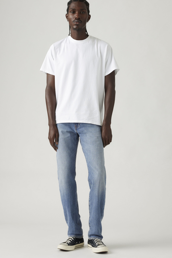 Levi's 502 Taper Jeans aus Linen+ Denim - Herren - Mittlere Waschung / Mittlere Waschung