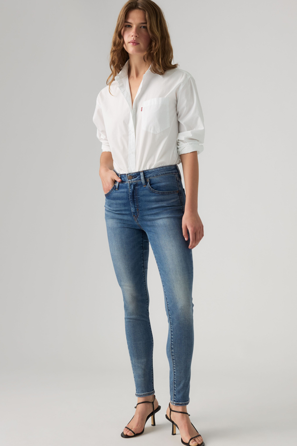 Levi's 721 Skinny Jeans mit hohem Bund - Damen - Mittlere Waschung / Mittlere Waschung